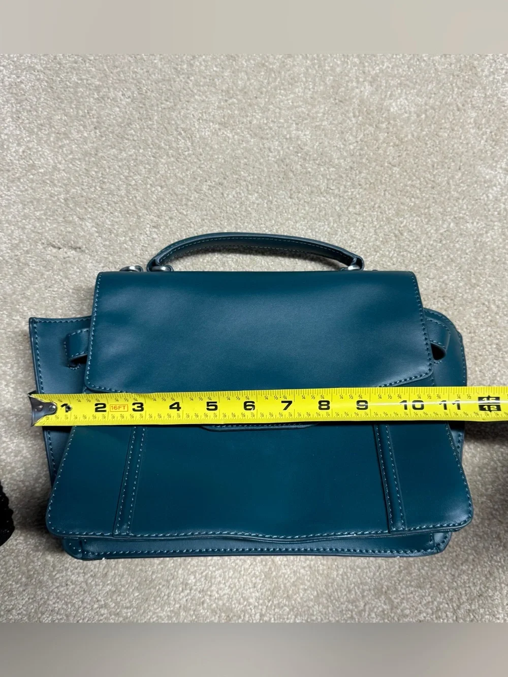 NEW Aimee Kestenberg Phoenix Blue Green Leather Crossbody Shoulder Bag Purse